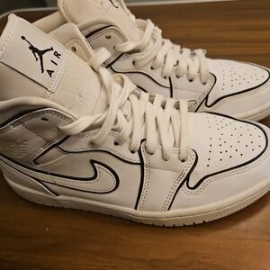 Size 9 - Air Jordan 1 SE Mid Iridescent Trim W Ck6587-100